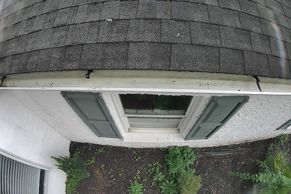 The same King of Prussia gutter emptied and pressure washed clean