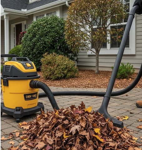 Clean yard after gutter service